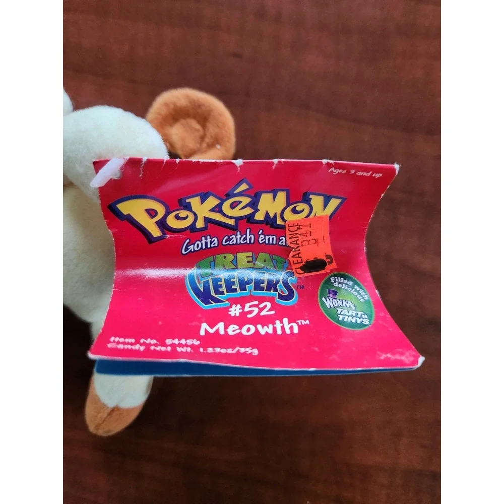 VINTAGE 6-Inch Mewtwo & Meowth Bean Bag Plush 1998 Pokemon Hasbro Nintendo